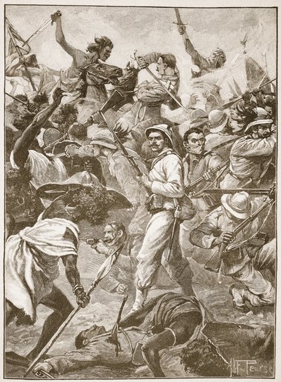 A Handful of Bersaglieri Holding an Advanced Post Were Cut to Pieces by Alfred Pearse